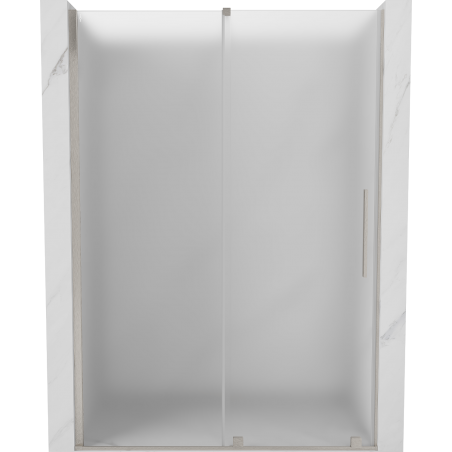 Mexen Velar portes de douche coulissantes 140 cm, givré, nickel brossé - 871-140-000-31-97