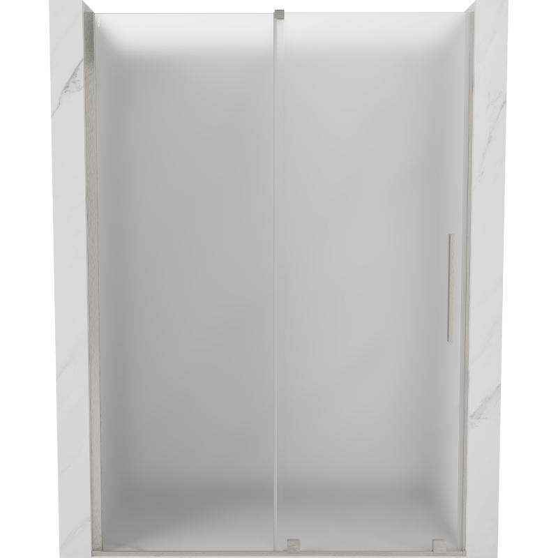 Mexen Velar portes de douche coulissantes 150 cm, givre, nickel brossé - 871-150-000-31-97
