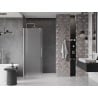Mexen Velar portes de douche coulissantes 140 cm, givré, nickel brossé - 871-140-000-31-97