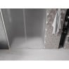 Mexen Velar portes de douche coulissantes 140 cm, givré, nickel brossé - 871-140-000-31-97