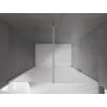 Mexen Velar portes de douche coulissantes 150 cm, givre, nickel brossé - 871-150-000-31-97
