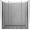 Mexen Velar Duo portes de douche coulissantes 200 cm, transparent, métal canon - 871-200-000-02-95