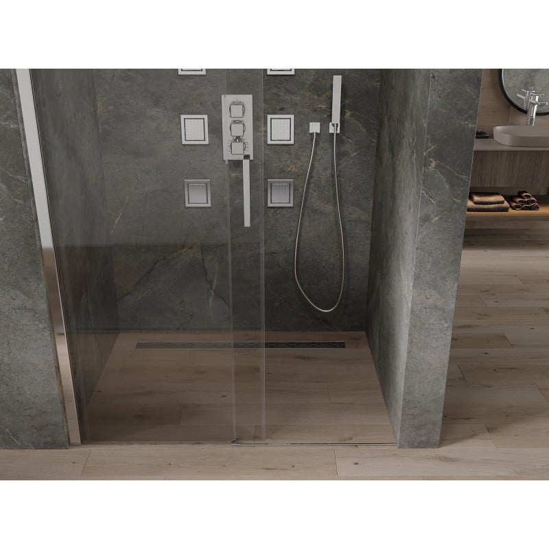 Mexen Omega porte de douche coulissante 160 cm, transparent, chrome - 825-160-000-01-00