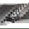 Mexen Velar Duo portes de douche coulissantes 170 cm, transparent, gun metal - 871-170-000-02-95