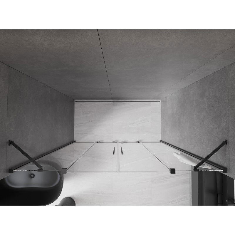 Mexen Velar Duo portes de douche coulissantes 180 cm, transparentes, métal canon - 871-180-000-02-95