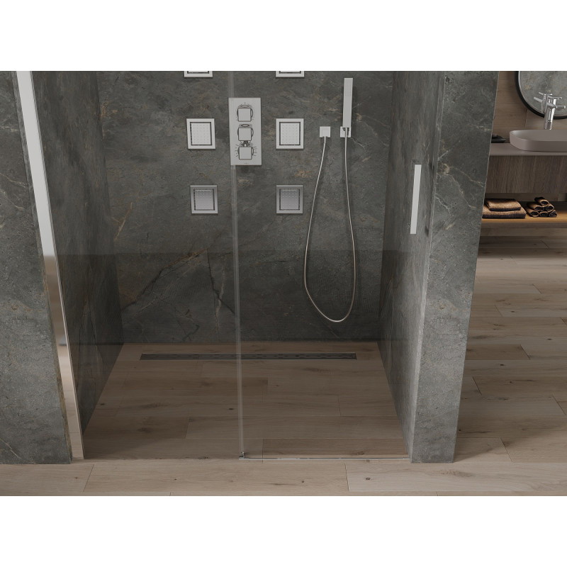 Mexen Omega portes de douche coulissantes 150 cm, transparentes, chromées - 825-150-000-01-00