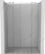 Mexen Velar Duo porte de douche coulissante 140 cm, transparent, nickel brossé - 871-140-000-02-97