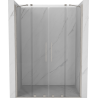 Mexen Velar Duo porte de douche coulissante 160 cm, transparent, nickel brossé - 871-160-000-02-97