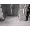 Mexen Velar Duo porte de douche coulissante 160 cm, transparent, nickel brossé - 871-160-000-02-97
