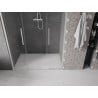 Mexen Velar Duo porte de douche coulissante 160 cm, transparent, nickel brossé - 871-160-000-02-97
