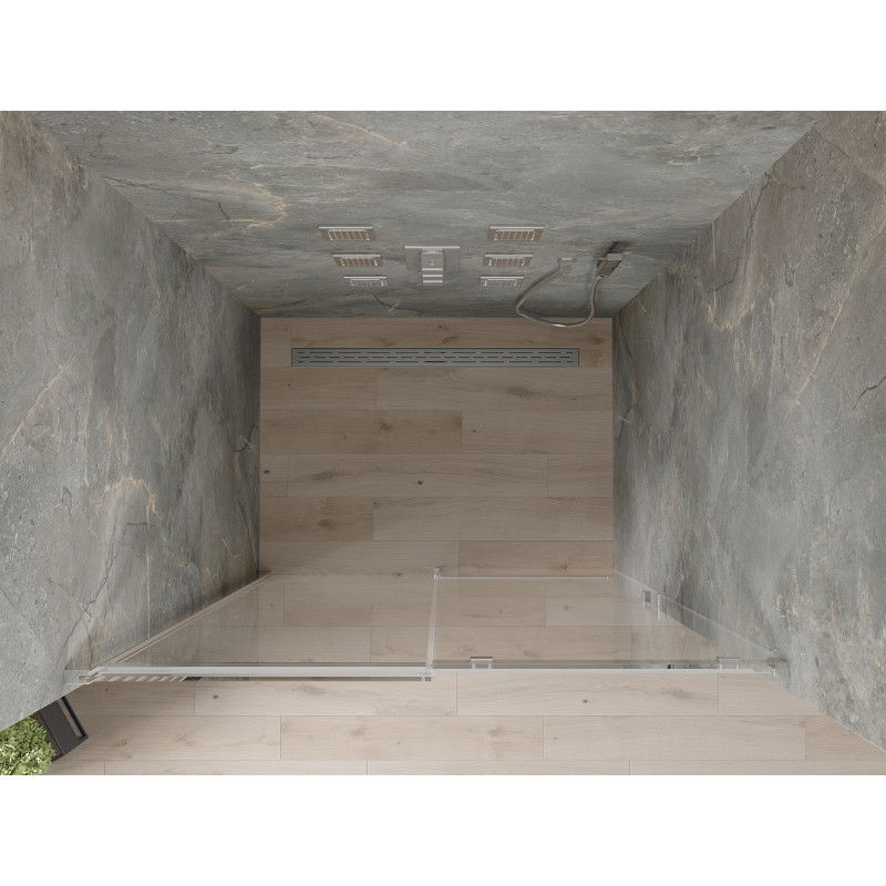 Mexen Omega porte de douche coulissante 140 cm, transparent, chromé - 825-140-000-01-00