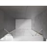 Mexen Velar Duo porte de douche coulissante 160 cm, transparent, nickel brossé - 871-160-000-02-97