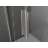 Mexen Velar Duo porte de douche coulissante 160 cm, transparent, nickel brossé - 871-160-000-02-97
