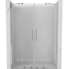 Mexen Velar Duo porte de douche coulissante 140 cm, givré, chrome - 871-140-000-32-01
