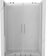 Mexen Velar Duo porte de douche coulissante 140 cm, givrée, chrome - 871-140-000-32-01