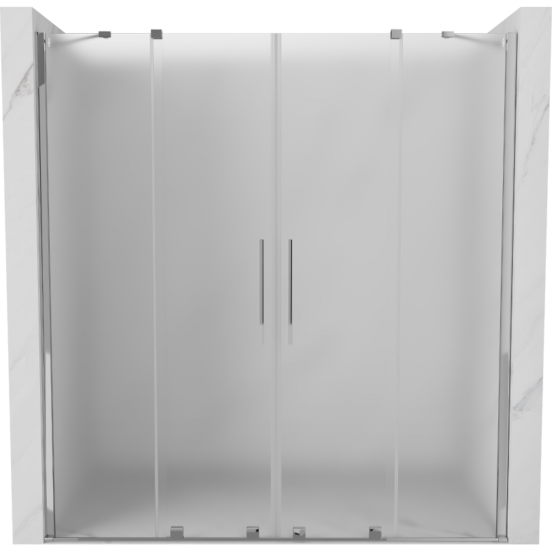Mexen Velar Duo porte de douche coulissantes 200 cm, dépoli, chrom - 871-200-000-32-01