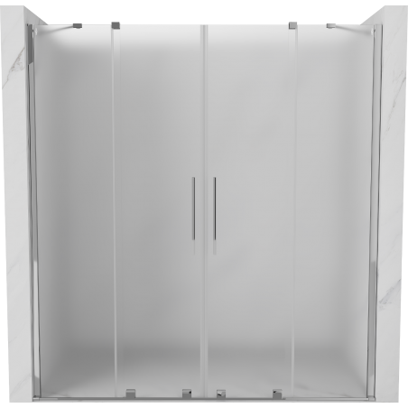 Mexen Velar Duo porte de douche coulissantes 200 cm, dépoli, chrom - 871-200-000-32-01