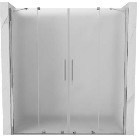 Mexen Velar Duo porte de douche coulissantes 180 cm, givre, chrome - 871-180-000-32-01