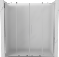 Mexen Velar Duo porte de douche coulissante 180 cm, givré, chrome - 871-180-000-32-01
