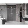 Mexen Velar Duo portes de douche coulissantes 140 cm, givré, blanc - 871-140-000-32-20