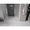 Mexen Velar Duo portes de douche coulissantes 140 cm, givré, blanc - 871-140-000-32-20