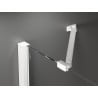 Mexen Velar Duo portes de douche coulissantes 140 cm, givré, blanc - 871-140-000-32-20