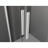 Mexen Velar Duo portes de douche coulissantes 140 cm, givré, blanc - 871-140-000-32-20