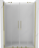 Mexen Velar Duo portes de douche coulissantes 140 cm, givré, or - 871-140-000-32-50