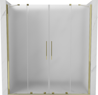 Mexen Velar Duo porte de douche coulissante 170 cm, givré, doré - 871-170-000-32-50
