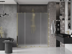 Mexen Velar Duo porte de douche coulissante 180 cm, givré, or - 871-180-000-32-50