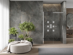 Mexen Omega portes de douche coulissantes 100 cm, transparentes, chromées - 825-100-000-01-00