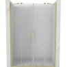 Mexen Velar Duo porte de douche coulissante 140 cm, givre, or brossé - 871-140-000-32-55