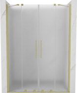 Mexen Velar Duo portes de douche coulissantes 160 cm, givré, or brossé - 871-160-000-32-55