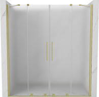 Mexen Velar Duo porte de douche coulissante 180 cm, givré, or brossé - 871-180-000-32-55
