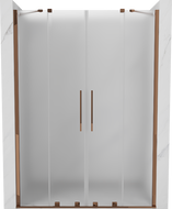 Mexen Velar Duo porte de douche coulissante 140 cm, givré, or rose - 871-140-000-32-60