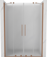 Mexen Velar Duo portes de douche coulissantes 140 cm, givré, cuivre brossé - 871-140-000-32-65