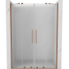 Mexen Velar Duo porte de douche coulissantes 160 cm, givré, cuivre brossé - 871-160-000-32-65