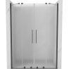 Mexen Velar Duo porte de douche coulissante 140 cm, givre, gris pistolet brossé - 871-140-000-32-66
