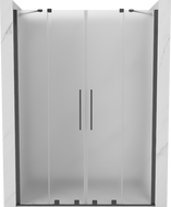 Mexen Velar Duo porte de douche coulissante 140 cm, givre, gris pistolet brossé - 871-140-000-32-66