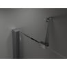 Mexen Velar Duo porte de douche coulissante 170 cm, givre, gris métallisé brossé - 871-170-000-32-66