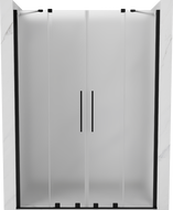 Mexen Velar Duo portes de douche coulissantes 150 cm, givré, noir - 871-150-000-32-70