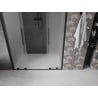 Mexen Velar Duo porte de douche coulissantes 140 cm, givre, noir - 871-140-000-32-70