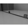 Mexen Velar Duo portes de douche coulissantes 150 cm, dépoli, noir - 871-150-000-32-70