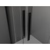Mexen Velar Duo portes de douche coulissantes 150 cm, dépoli, noir - 871-150-000-32-70