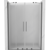 Mexen Velar Duo porte de douche coulissantes 140 cm, givré, métal gris - 871-140-000-32-95