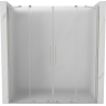 Mexen Velar Duo portes de douche coulissantes 180 cm, givré, nickel brossé - 871-180-000-32-97