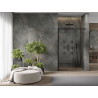 Mexen Omega portes de douche coulissantes 100 cm, transparentes, noires - 825-100-000-70-00
