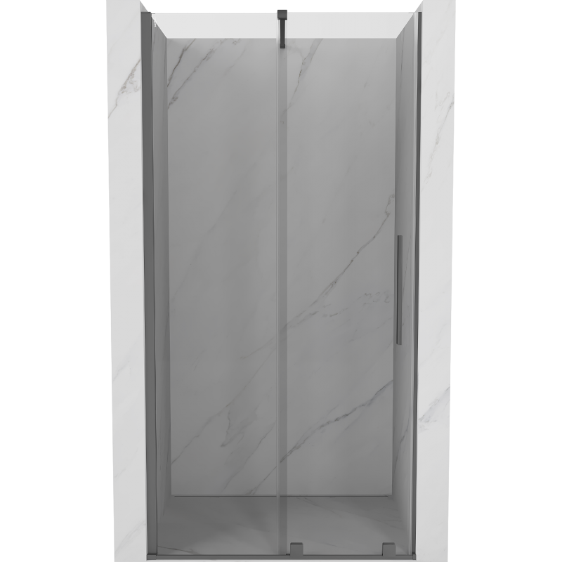 Mexen Velar porte de douche coulissante 110 cm, transparent, gun metal - 871-110-000-01-95
