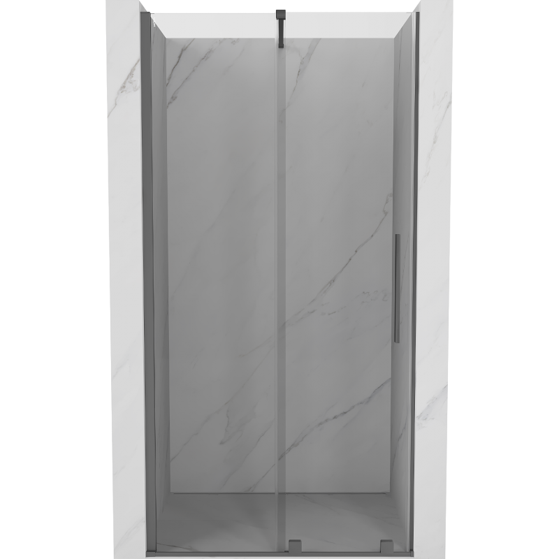 Mexen Velar porte de douche coulissantes 120 cm, transparent, métal pistolet - 871-120-000-01-95