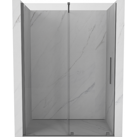 Mexen Velar portes de douche coulissantes 150 cm, transparent, métal gun - 871-150-000-01-95